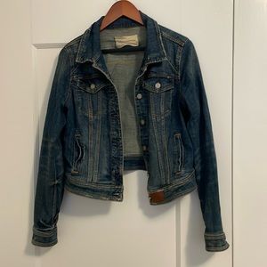 Fitted Denim Jacket Pilcro Anthropologie Sz M